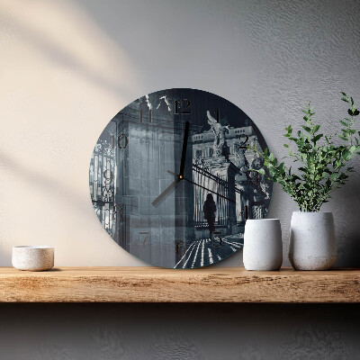 Round wall clock Hradčany