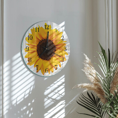 Round wall clock Sunflower