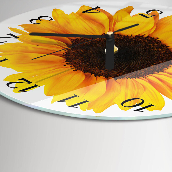 Round wall clock Sunflower