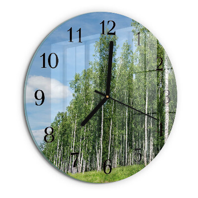 Round wall clock Birches