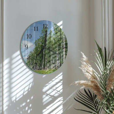 Round wall clock Birches