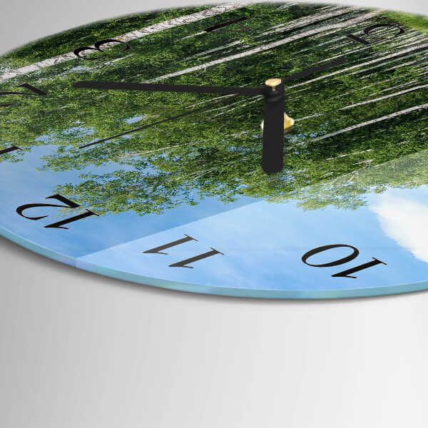 Round wall clock Birches