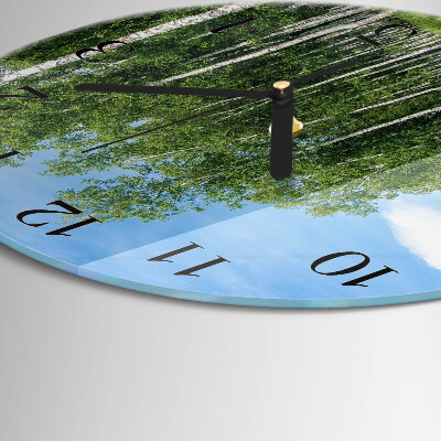 Round wall clock Birches