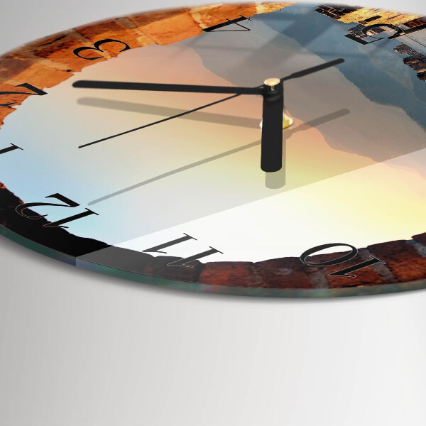 Round wall clock Great Wall of China
