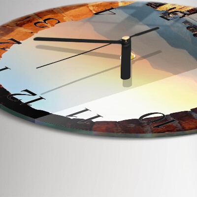 Round wall clock Great Wall of China