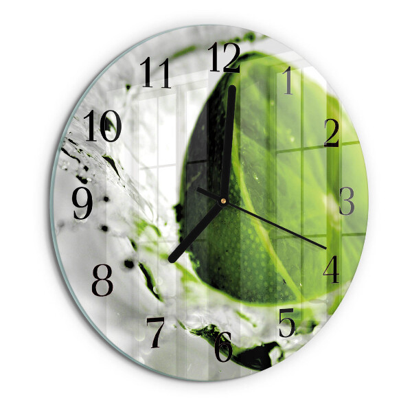 Round wall clock Calcium carbonate