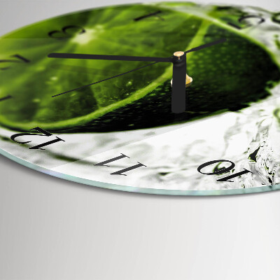 Round wall clock Calcium carbonate