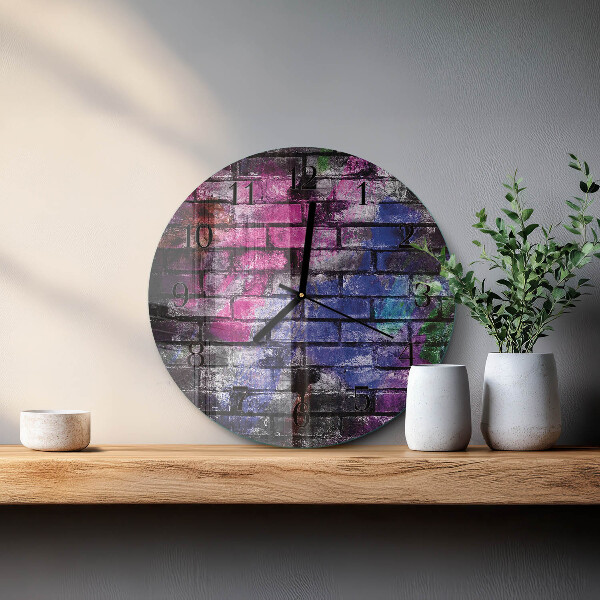 Round wall clock Brick
