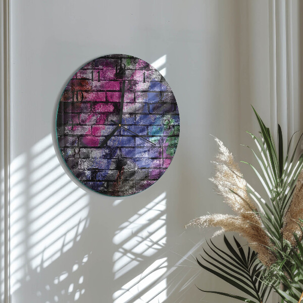 Round wall clock Brick