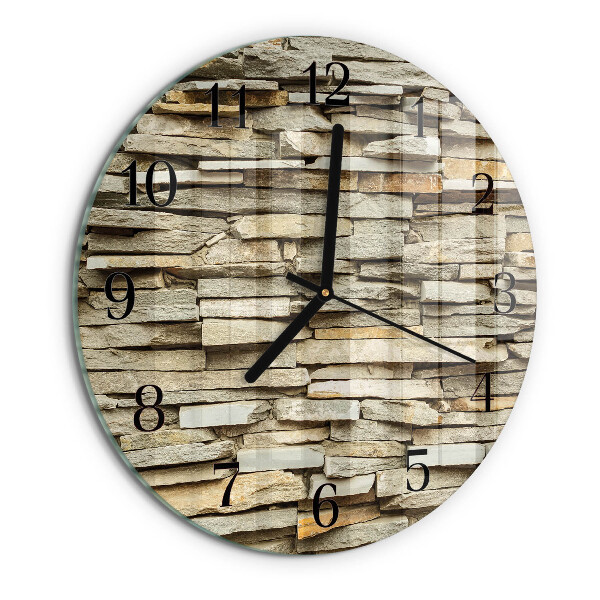 Round wall clock Stones
