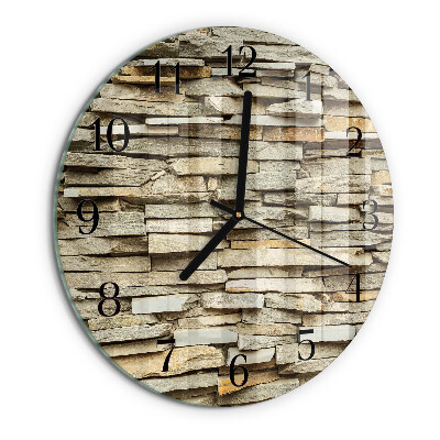 Round wall clock Stones