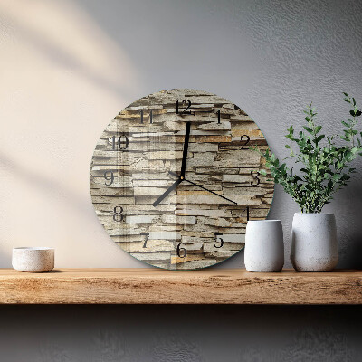 Round wall clock Stones
