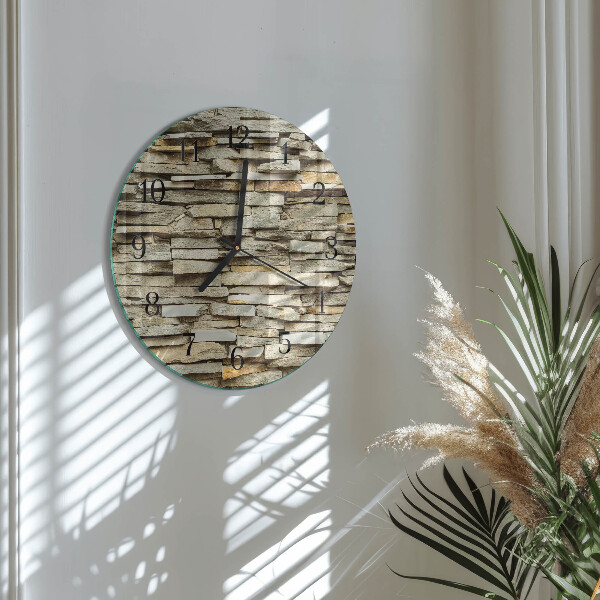 Round wall clock Stones