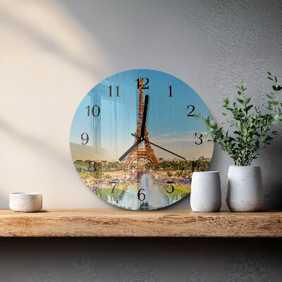 Round wall clock Paris