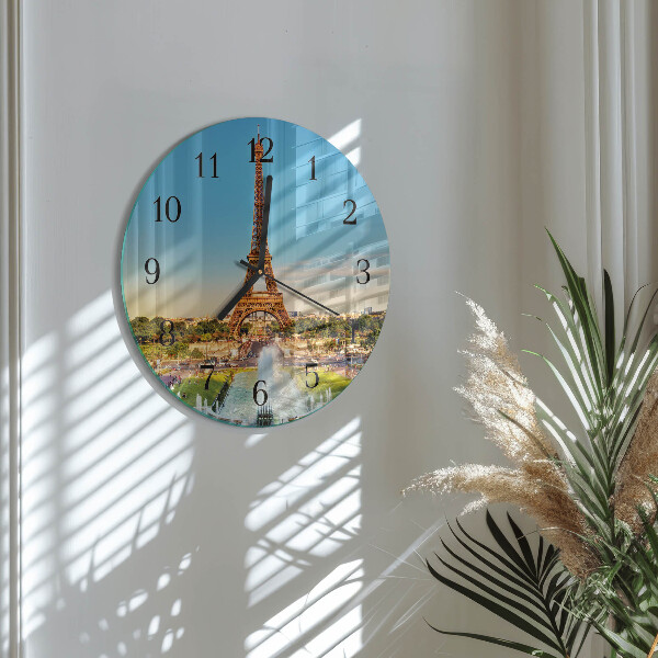 Round wall clock Paris
