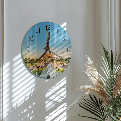 Round wall clock Paris