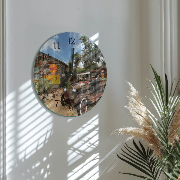 Round wall clock Old Car