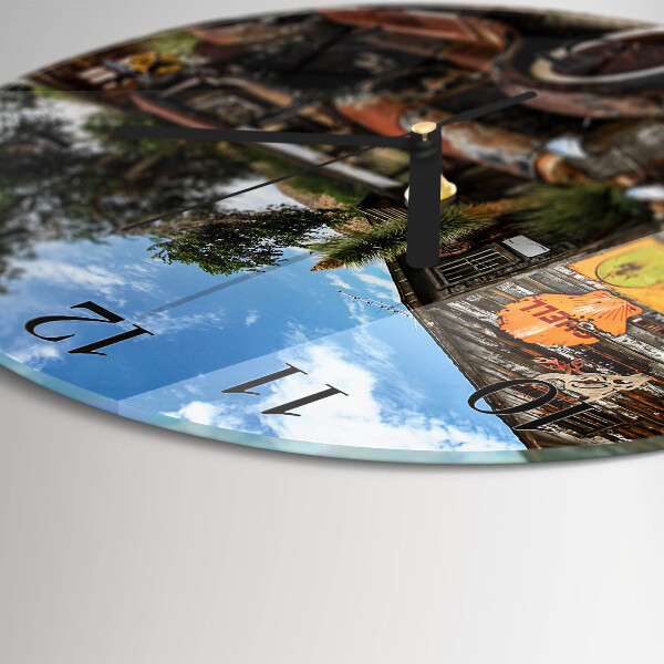Round wall clock Old Car