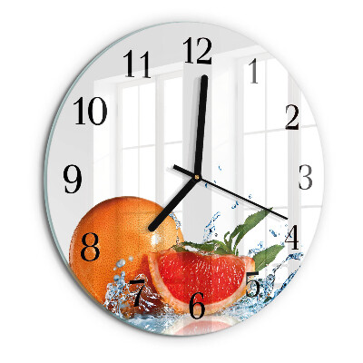 Round wall clock Grapefruit