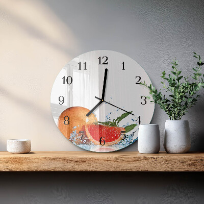 Round wall clock Grapefruit