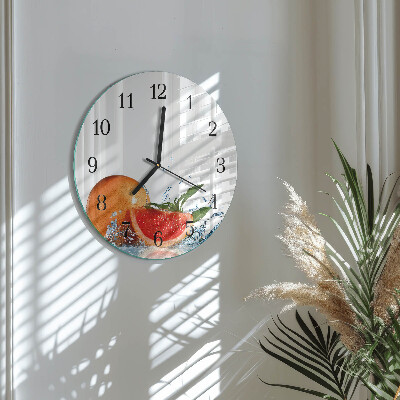 Round wall clock Grapefruit