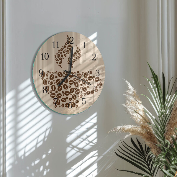 Round wall clock Coffee