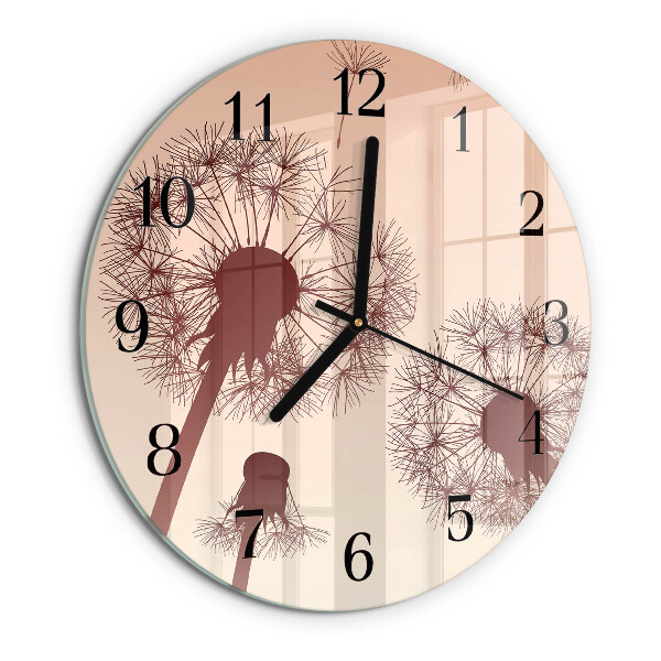 Round wall clock Dandelion