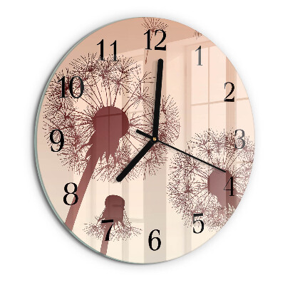 Round wall clock Dandelion