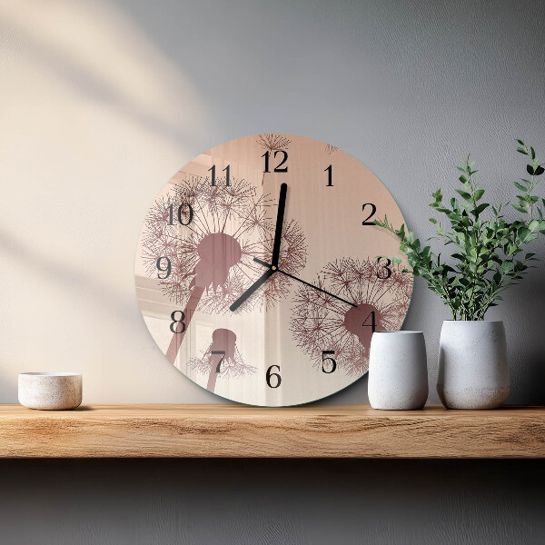 Round wall clock Dandelion