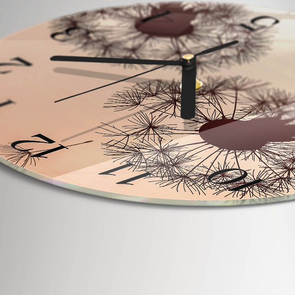 Round wall clock Dandelion