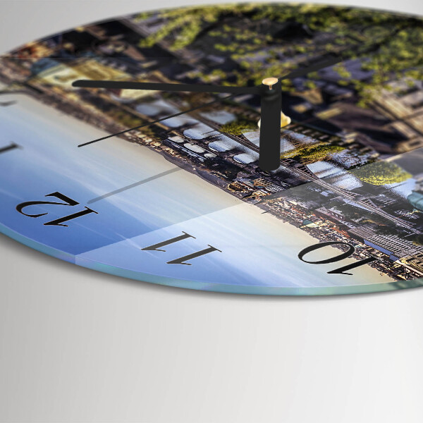 Round wall clock Prague
