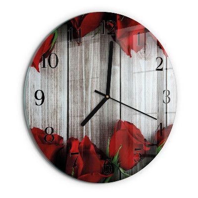 Round wall clock Rose Tablets