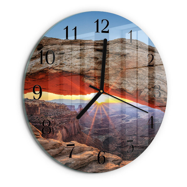 Round wall clock Grand Canyon
