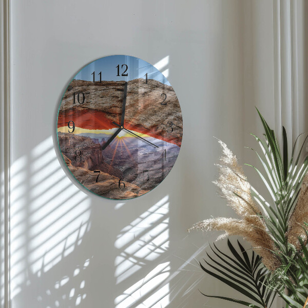 Round wall clock Grand Canyon