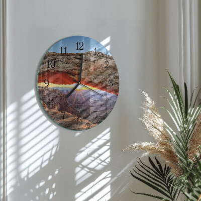 Round wall clock Grand Canyon