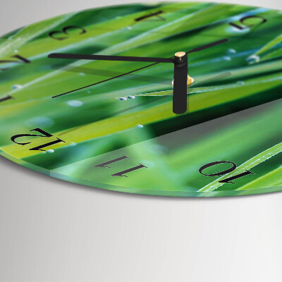 Round wall clock Grass