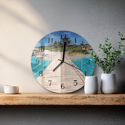 Round wall clock Island Bridge