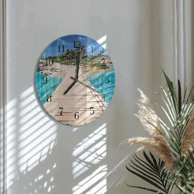 Round wall clock Island Bridge