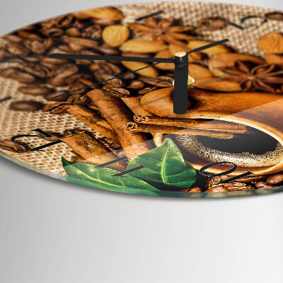 Round wall clock Cinnamon Almonds