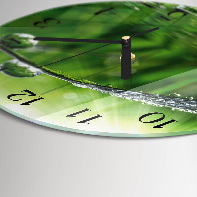 Round wall clock Dew Drops