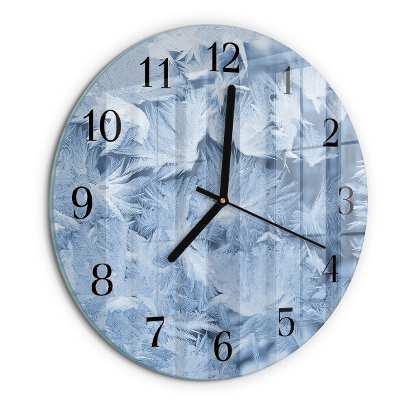 Round wall clock Snowflakes