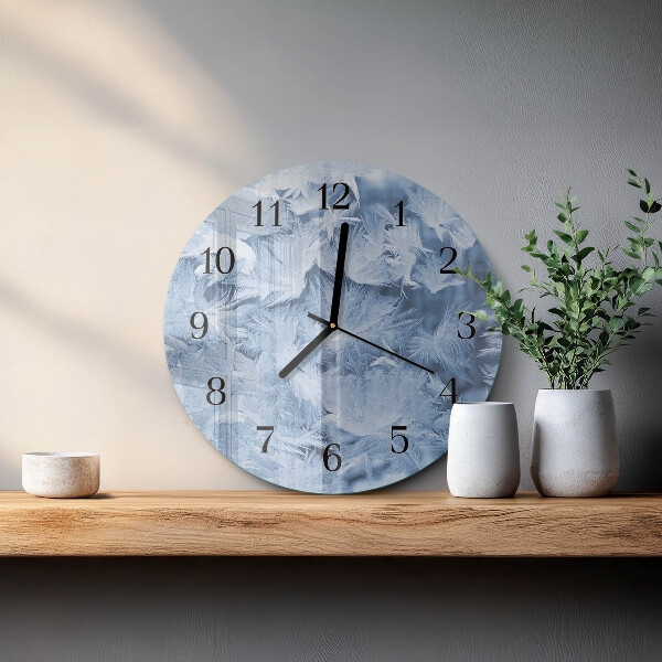 Round wall clock Snowflakes