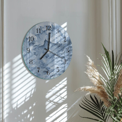 Round wall clock Snowflakes