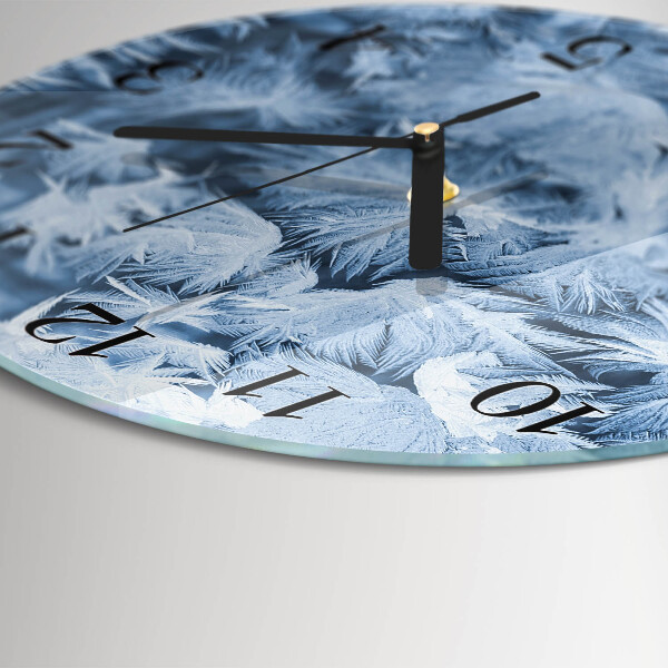 Round wall clock Snowflakes