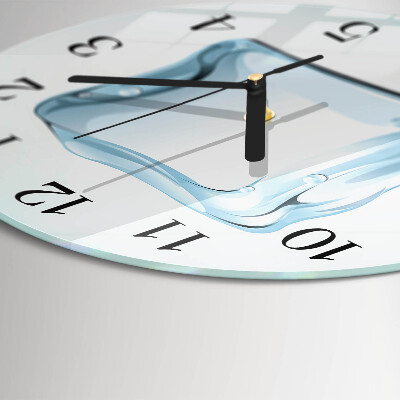 Round wall clock Ice