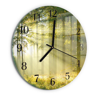 Round wall clock Forest