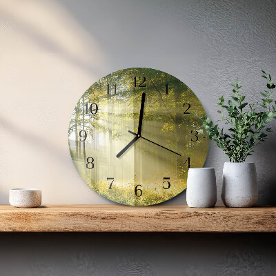 Round wall clock Forest