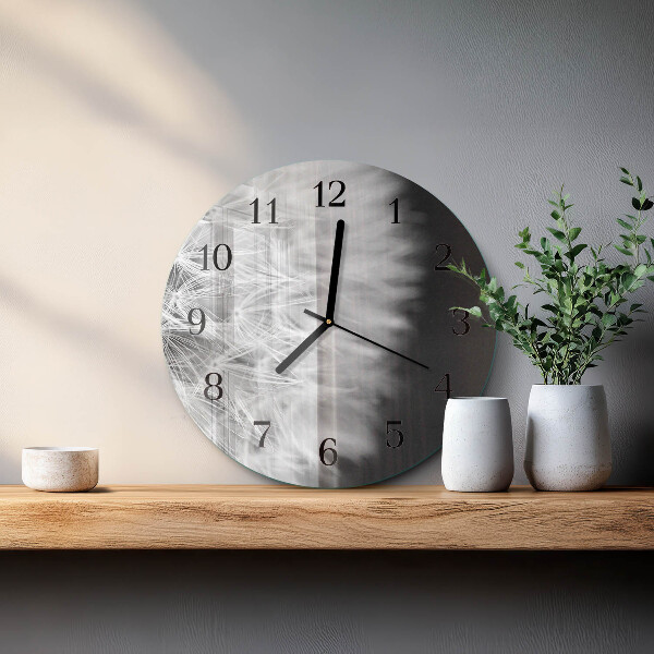 Round wall clock Dandelion