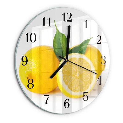 Round wall clock Lemons