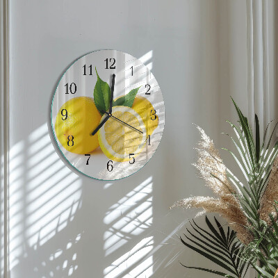 Round wall clock Lemons